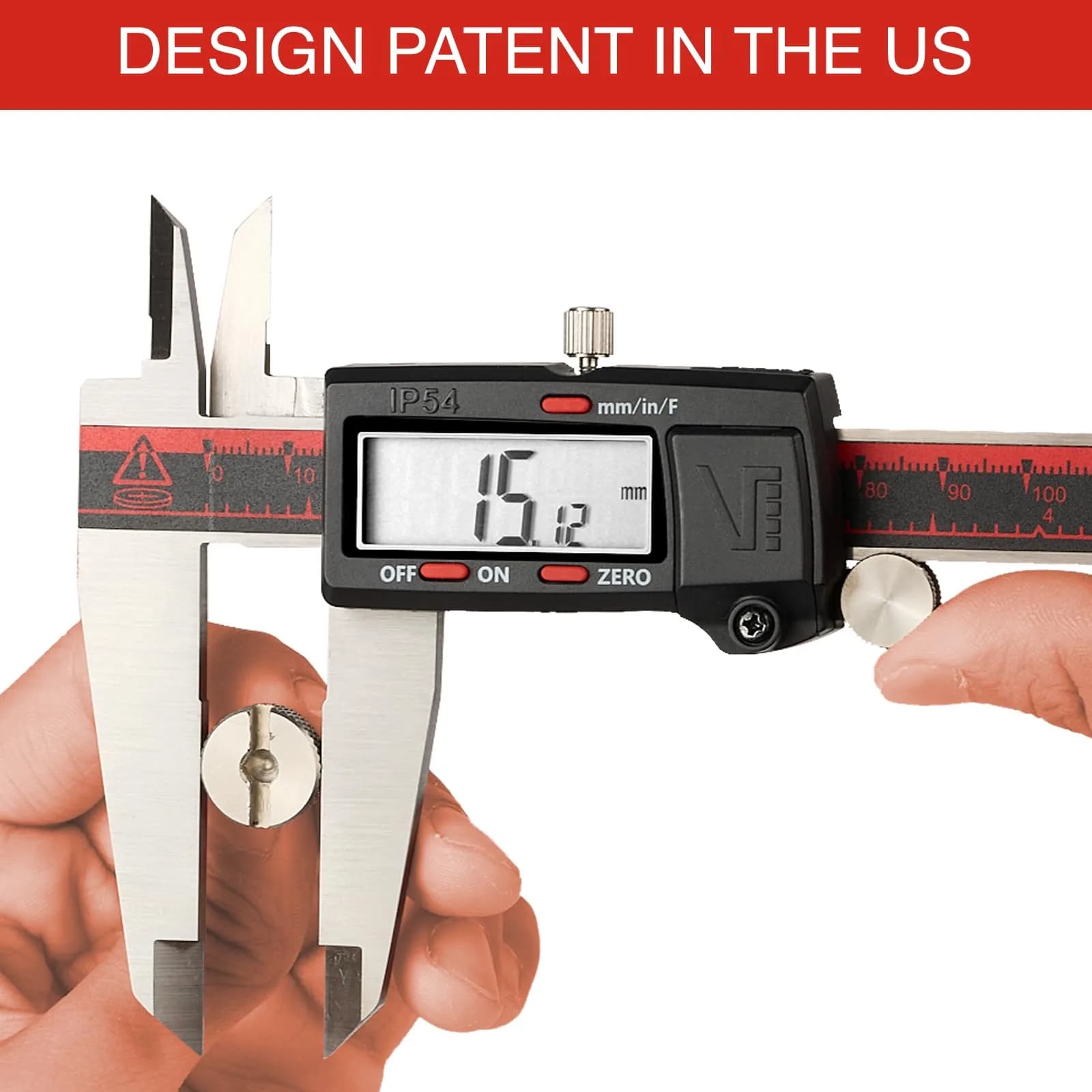 VINCA DCLA-1205 Digital Caliper 300mm (12 Inch) | IP54 Stainless Steel, Inch/Metric/Fraction Conversion - view 5