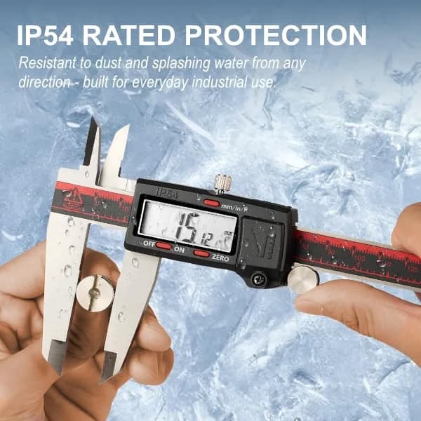 VINCA DCLA-1205 Digital Caliper 300mm (12 Inch) | IP54 Stainless Steel, Inch/Metric/Fraction Conversion - view 4