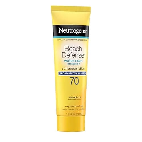 Neutrogena Beach Defense Sunscreen Lotion SPF 70, 1 oz (29.57ml), Pack of 48 | Broad Spectrum UVA/UVB Protection thumbnail 5