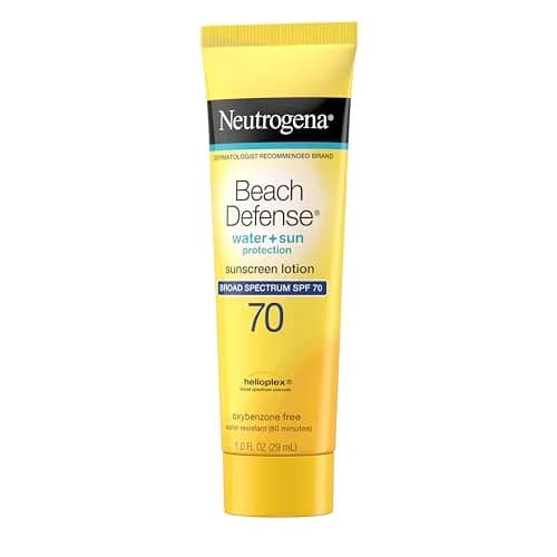 Neutrogena Beach Defense Sunscreen Lotion SPF 70, 1 oz (29.57ml), Pack of 48 | Broad Spectrum UVA/UVB Protection thumbnail 6