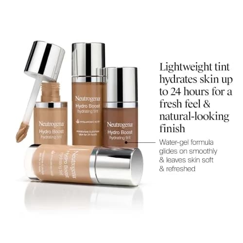 Neutrogena Hydro Boost Tint Foundation Makeup 10 Classic Ivory 1.0 fl oz | Hydrating, Oil-Free, Sheer Coverage thumbnail 2