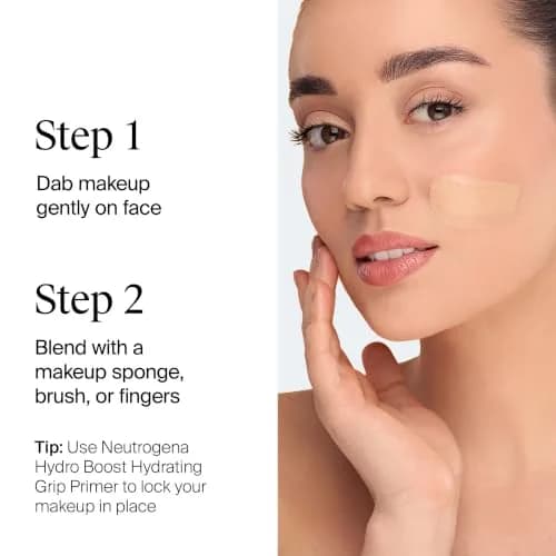 Neutrogena Hydro Boost Tint Foundation Makeup 20 Natural Ivory | Hydrating, Lightweight, Hydrates Skin 24H thumbnail 5