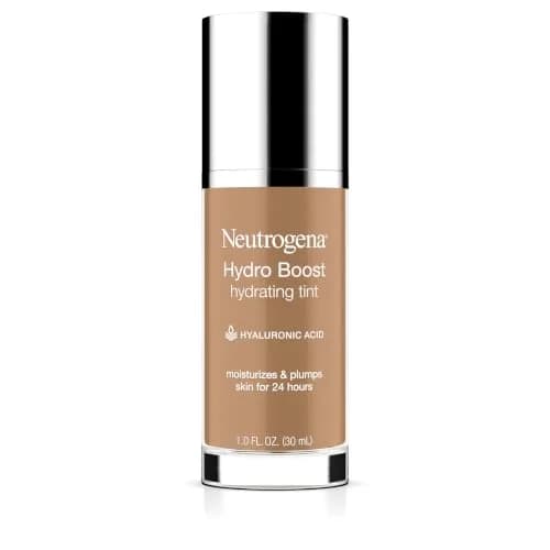 Neutrogena Hydro Boost Tint Foundation Makeup, 105 Caramel, 1.0 fl oz | Hydrating, Oil-Free for Dry Skin thumbnail 1