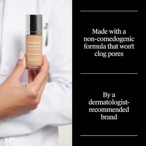 Neutrogena Hydro Boost Tint Foundation Makeup, 105 Caramel, 1.0 fl oz | Hydrating, Oil-Free for Dry Skin thumbnail 6