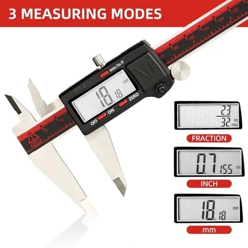 VINCA DCLA-0805 Digital Caliper 200mm (8 Inch) | IP54 Stainless Steel Precision Measurement thumbnail 2