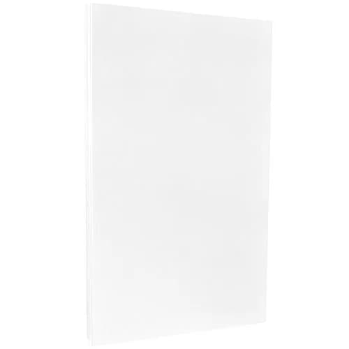 JAM Paper Legal 80lb Cardstock Glossy 2 Sided 8.5 x 14 Coverstock | White, Acid-Free, 50 Sheets thumbnail 1
