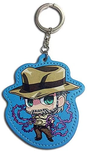 Great Eastern Entertainment JoJo Joseph SD Pu Keychain | Anime Collectible, Multi-colored, Lightweight thumbnail 1