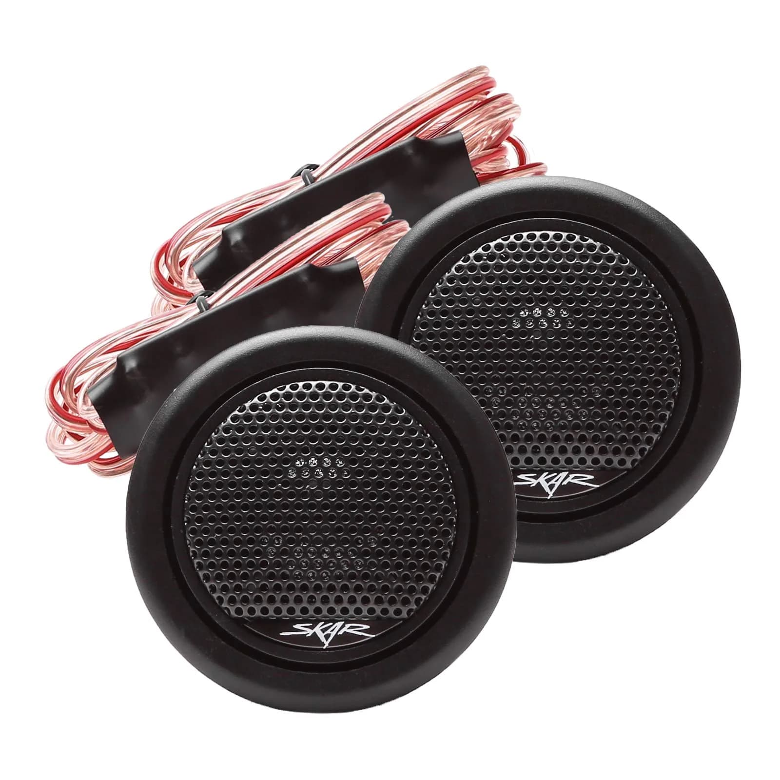 Skar Audio TWS-01 1-Inch 240 Watt Max Power Neodymium Silk Dome Tweeters, Pair | High-Frequency Sound Reproduction
