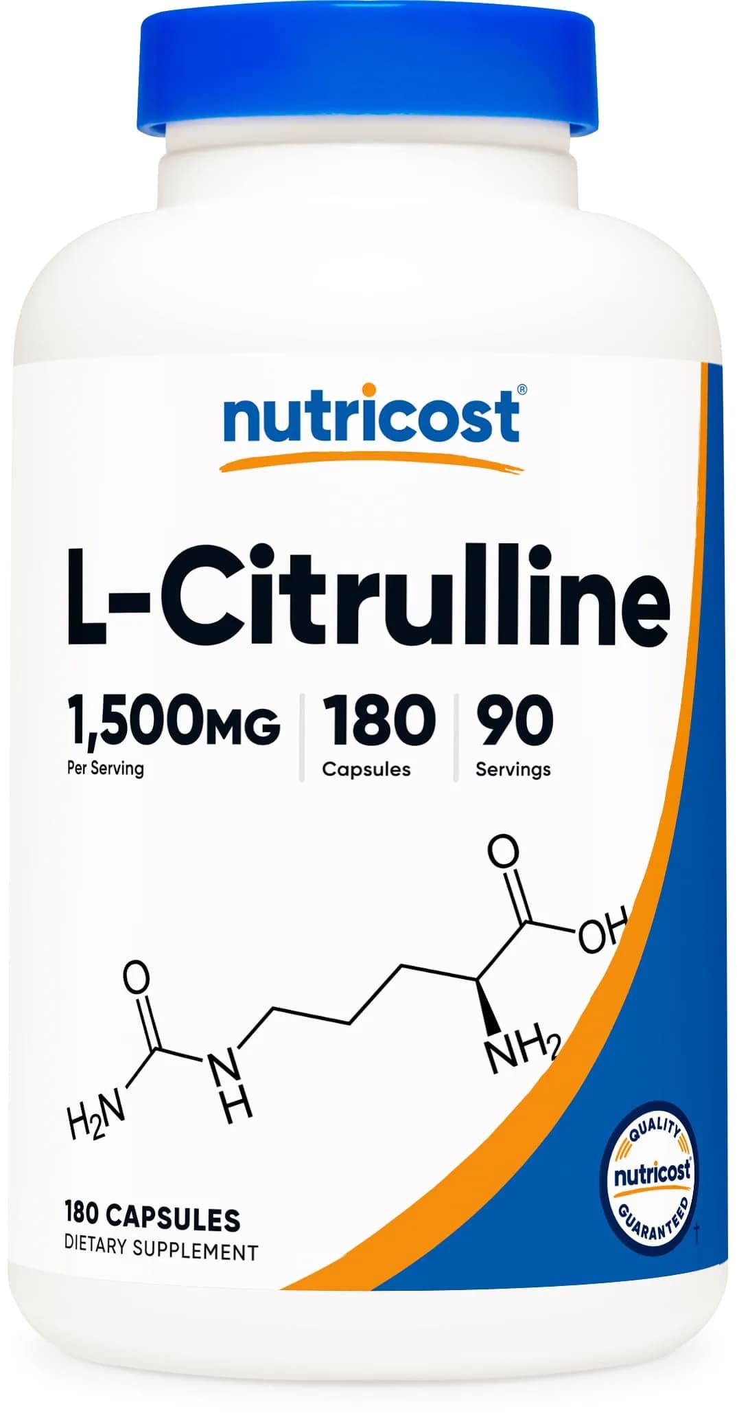 Nutricost L-Citrulline 1500mg | Gluten Free, GMO-Free Capsules for Athletes & Gym-Goers — Capsule