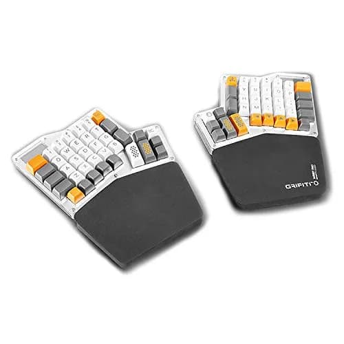 GRIFITI Fat Wrist Pad Ergodox 2 Piece Set 6.5" x 4.2" x 0.75" | Ergonomic Support for Gaming & Office Use thumbnail 1
