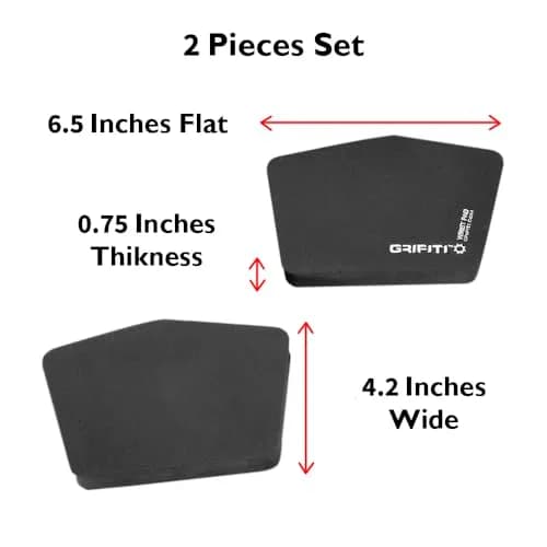 GRIFITI Fat Wrist Pad Ergodox 2 Piece Set 6.5" x 4.2" x 0.75" | Ergonomic Support for Gaming & Office Use thumbnail 2