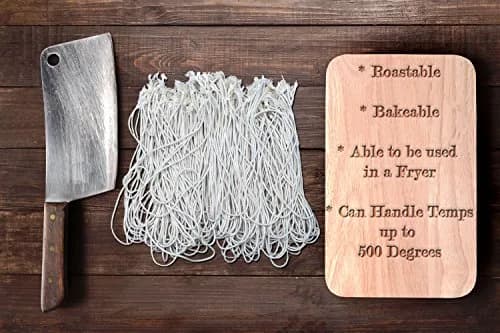 Butcher's Code Rotisserie Cooking Ties – 50 Heat-Safe Cotton Elastic Loops | Secure Poultry & Meat thumbnail 2