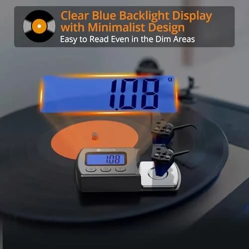 Neoteck Digital Turntable Stylus Force Gauge 0.01g/5.00g with Blue LCD | Accurate Tracking for Vinyl Playback thumbnail 3