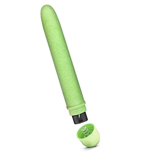 Blush Gaia® Eco 7" Slim Quiet Multispeed Vibrator, Green thumbnail 7