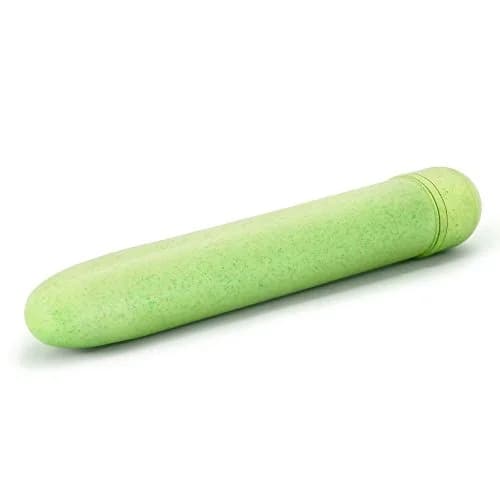 Blush Gaia® Eco 7" Slim Quiet Multispeed Vibrator, Green thumbnail 9