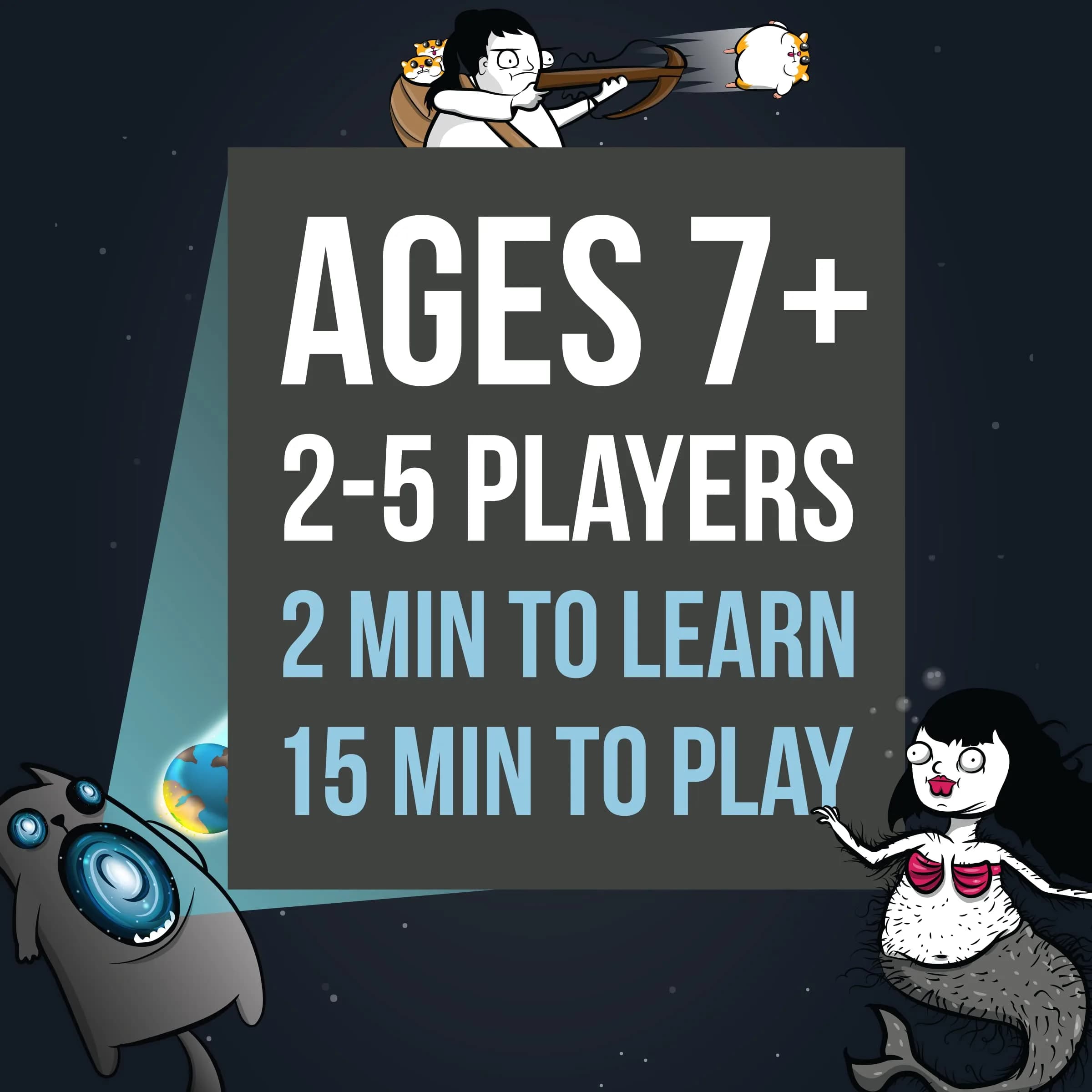 Exploding Kittens Imploding Kittens Expansion Set 20 Cards | Adds New Cards & Mechanics for 6 Players - view 2