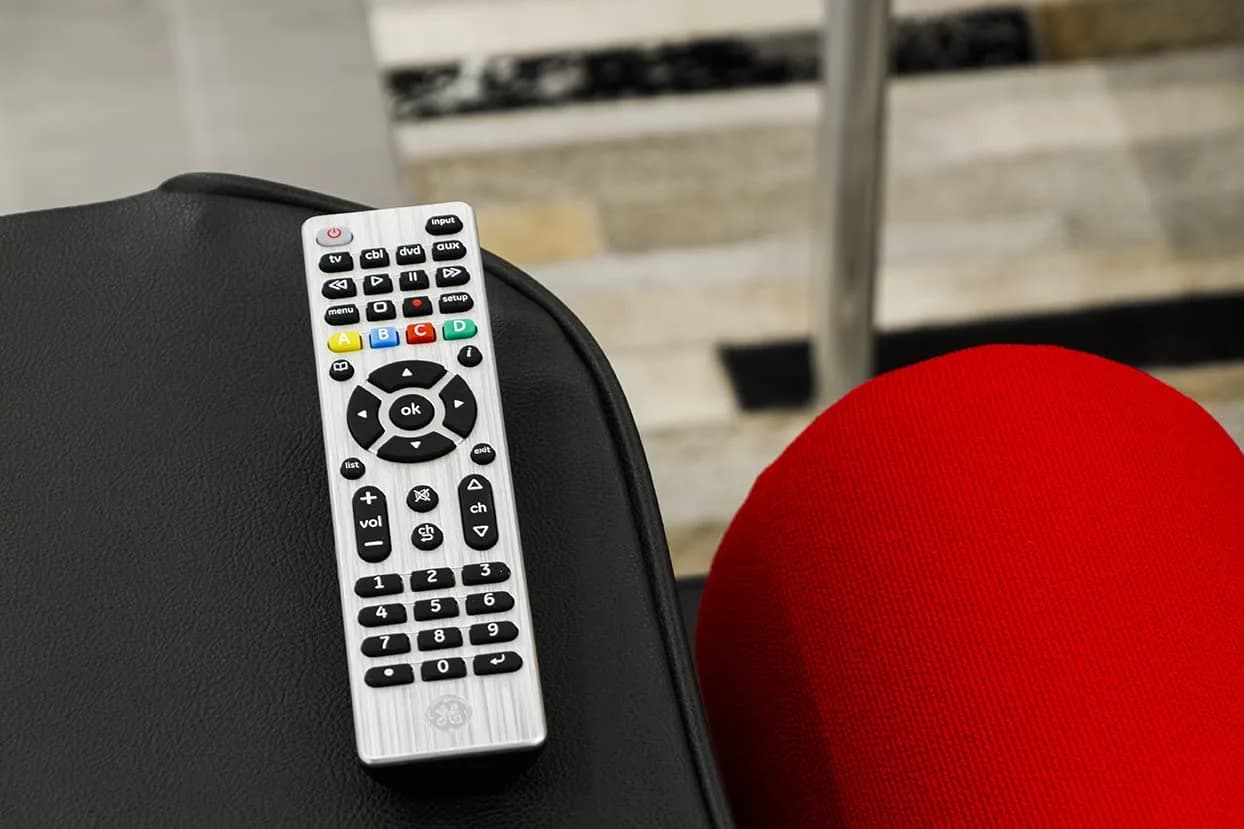 GE Designer Series 4-Device Universal Remote Control with Master Volume | Silver Finish - view 6