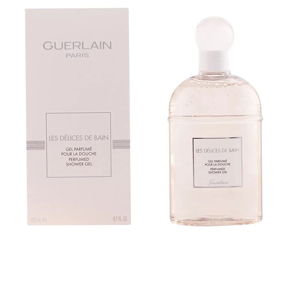 Guerlain Les Delices De Bain Perfumed Shower Gel for Women, 6.7 Oz | Eucalyptus Vanilla Fragrance, Moisturizing — 6.7 Ounce