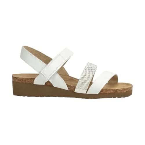 NAOT Krista Backstrap Sandal White/Silver Combo 5-5.5 M US | Supportive, Stylish, APMA Approved thumbnail 1