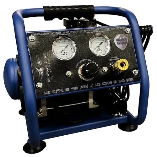 Eagle EA-2000 Silent Series 2000 Portable Air Compressor 1 Gallon | 125 PSI, MAX PSI, 115 V, Blue thumbnail 1