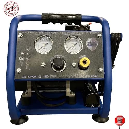 Eagle EA-2000 Silent Series 2000 Portable Air Compressor 1 Gallon | 125 PSI, MAX PSI, 115 V, Blue thumbnail 2