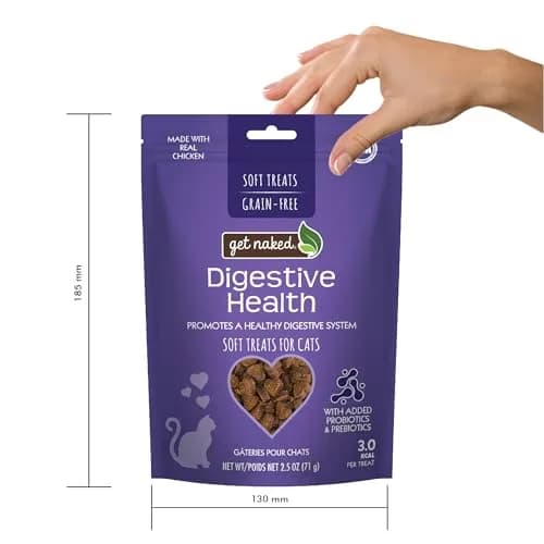 Get Naked Furball Relief Soft Cat Treats Chicken Flavor 70.8g (2.5 Oz) | Grain-Free Probiotic Support thumbnail 7