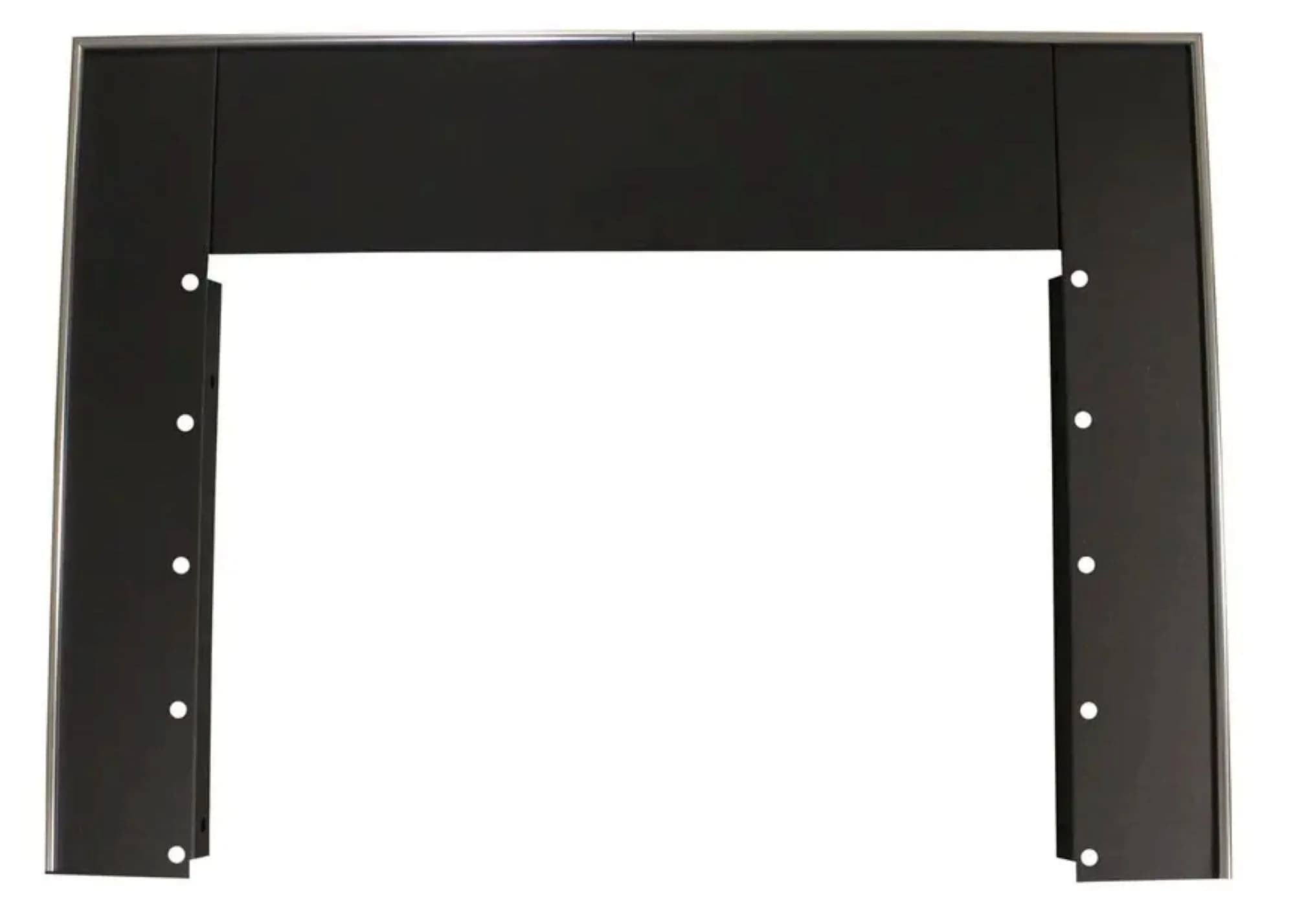 Ashley AG34IK US Stove Insert Surround Kit | Steel, Nickel, Modern Design, 44x32x1 inches — Nickel