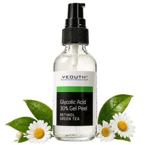 YEOUTH Glycolic Acid Face Peel 30% with Retinol & Green Tea 1oz | Brightening & Exfoliating thumbnail 1