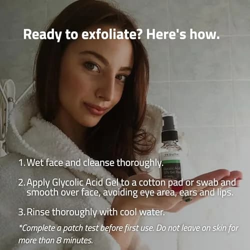 YEOUTH Glycolic Acid Face Peel 30% with Retinol & Green Tea 1oz | Brightening & Exfoliating thumbnail 7