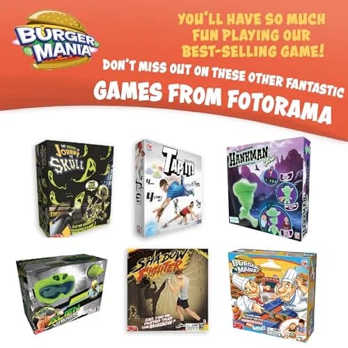 Fotorama Burger Mania Fast-Paced Conveyor Belt Building Game for Kids Ages 6 & Up | Improves Fine Motor Skills thumbnail 6