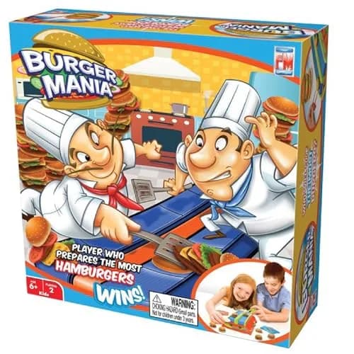 Fotorama Burger Mania Fast-Paced Conveyor Belt Building Game for Kids Ages 6 & Up | Improves Fine Motor Skills thumbnail 1