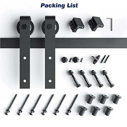 EaseLife 8 FT Sliding Barn Door Hardware Track Kit | Quiet & Smooth, Easy Install (8FT Track for 40-48" Wide Door) thumbnail 7