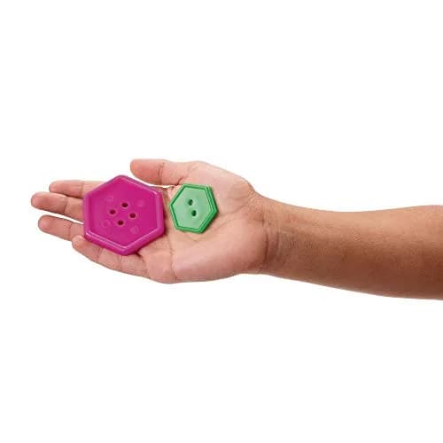 Colorations Really Big Bright Buttons, 130 Pieces (1 lb / 0.45 kg), 8 Shapes, Assorted Colors | Jumbo Craft Buttons for Kids thumbnail 5
