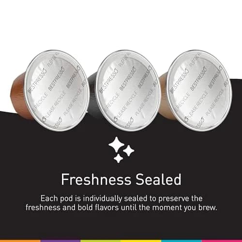Bestpresso Coffee for Nespresso Original Machine 120 pods | Certified Espresso Chocolate Blend, Medium Intensity thumbnail 3