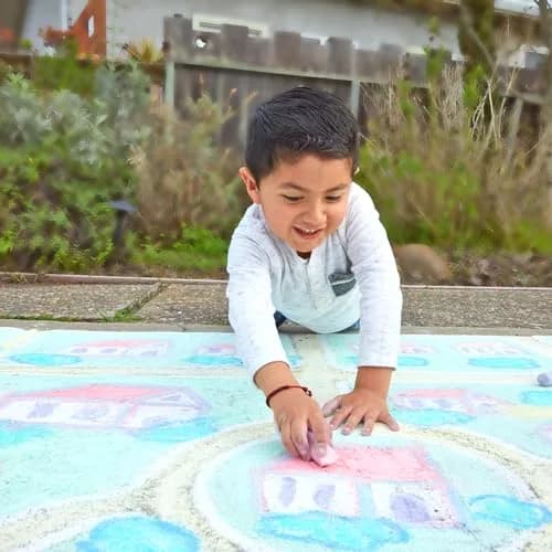 Colorations Sidewalk Chalk Jumbo Bulk Set with Patterns, 50 Pieces - Assorted Colors thumbnail 4