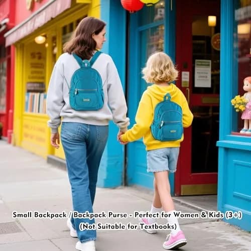 AOTIAN Mini Backpack for Women, Lightweight Nylon Small Daypack | Compact & Durable thumbnail 6