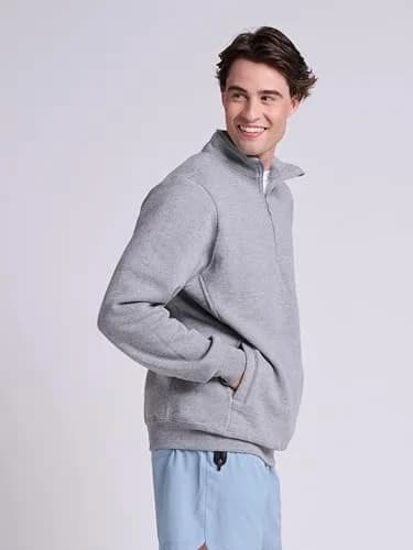 Russell Athletic Dri-Power Fleece 1/4 Zip Cadet Large | Moisture-Wicking, Stylish for Cold Weather thumbnail 3