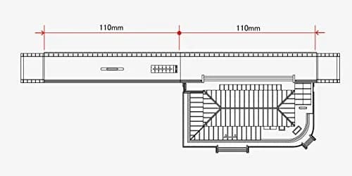 Rokuhan Z Scale S047-1 Train Station Set Blue Color | Miniature Toy Building for Model Trains thumbnail 3