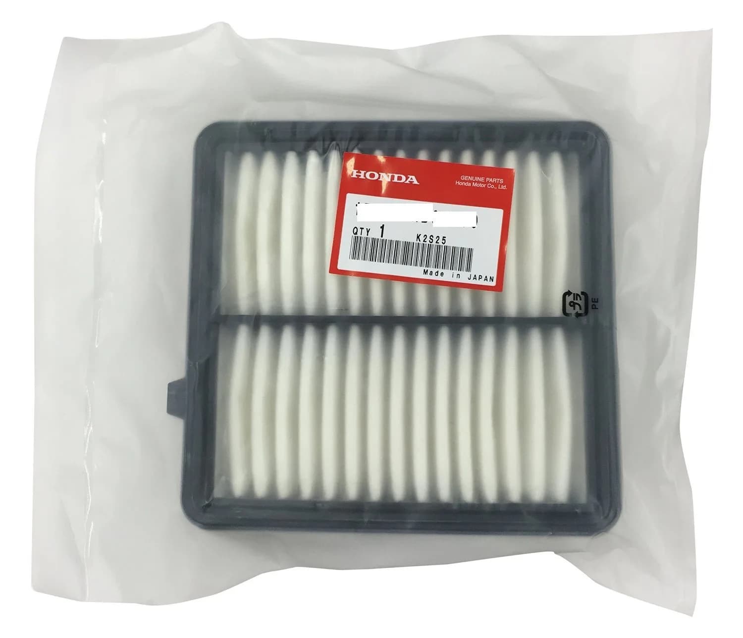 Honda Genuine Honda Parts Air Cleaner Element 17220-P2J-003 | Vehicle Specific Fit Rectangular Filter - main product image