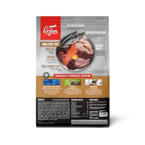 ORIJEN Grain Free WHOLEPREY Dry Cat Food 4lb | High Protein, Raw Flavor, Supports Digestion & Coat thumbnail 2