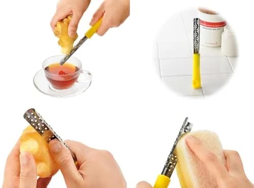 Shimomura Industry FV-619 Ginger Grater 22g (0.8 oz) | Stainless Steel Blade for Fresh Ginger thumbnail 2