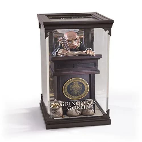 The Noble Collection Harry Potter Magical Creatures No.10 Gringotts Goblin 17.78cm (7in) Display Case | Officially Authorized Warner Brothers Collectible thumbnail 4