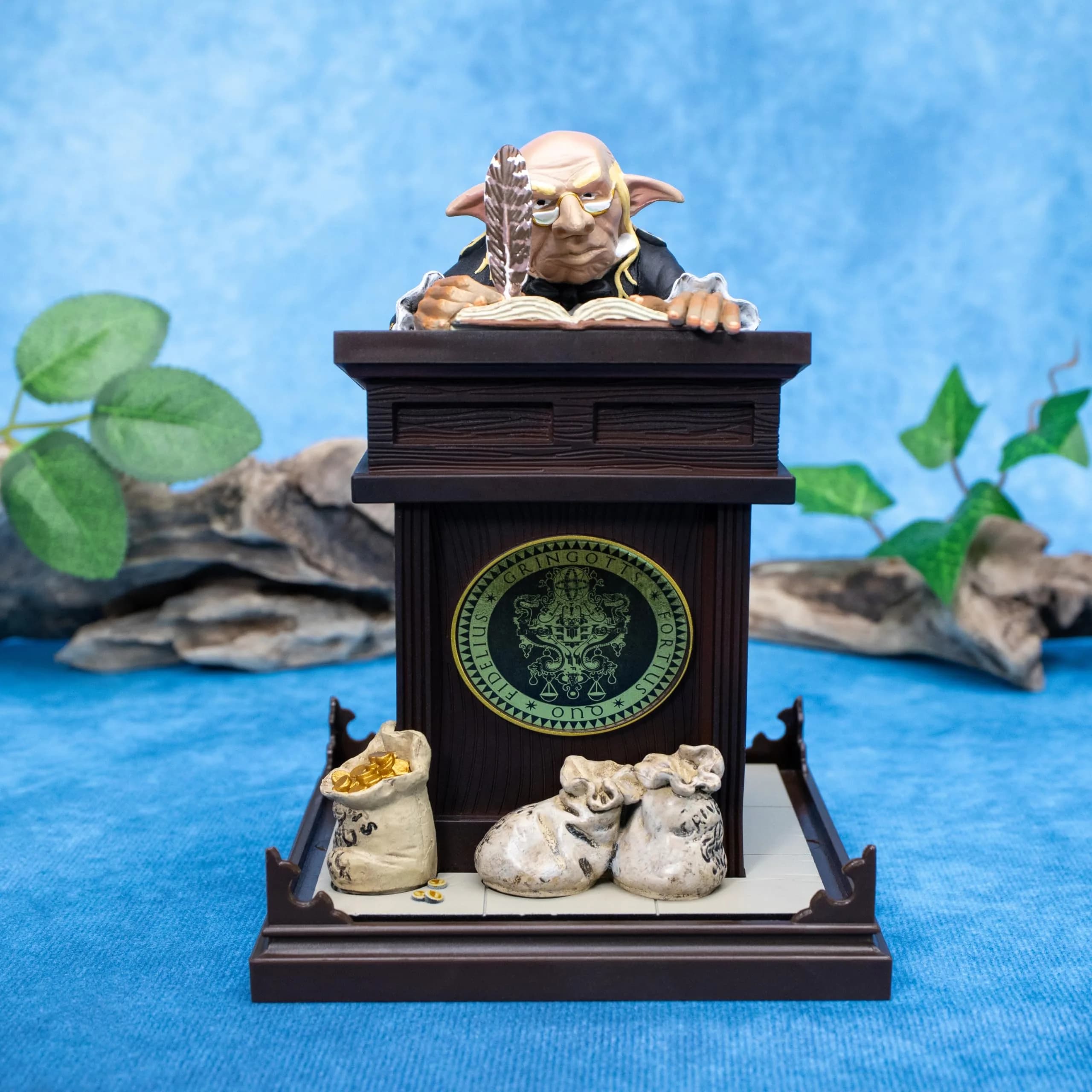 The Noble Collection Harry Potter Magical Creatures No.10 Gringotts Goblin 17.78cm (7in) Display Case | Officially Authorized Warner Brothers Collectible - view 3