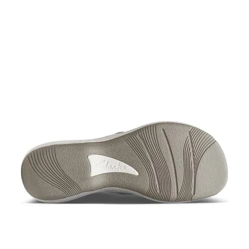 Clarks Breeze Sea Flip-Flop 9 | Silver Synthetic, Lightweight & Comfortable (70-120 chars) thumbnail 5