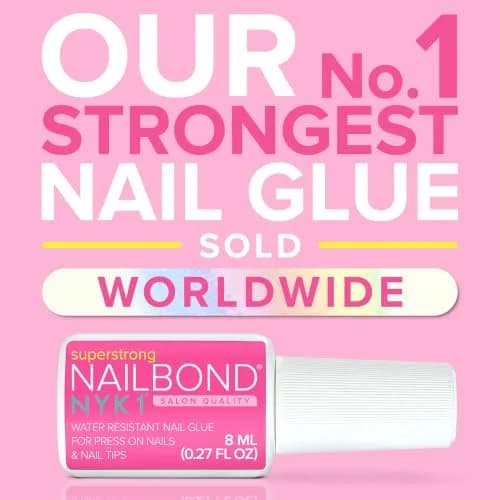 NYK1 NailBond Super Strong Nail Glue for Press On Nails, Nail Tips & Acrylics | 8ml (0.27 Fl Oz) thumbnail 2