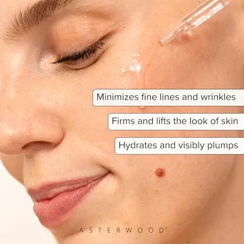 Asterwood Matrixyl 3000 & Argireline Peptide Serum with Hyaluronic Acid | Anti-Aging, 8 Fl Oz thumbnail 2