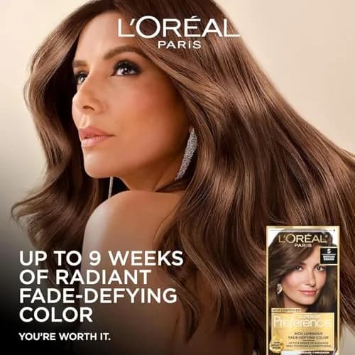 L'Oreal Superior Preference 5A Medium Ash Brown | Long-Lasting Ash Brown Hair Color Kit thumbnail 7