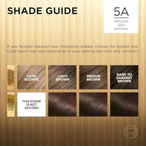 L'Oreal Superior Preference 5A Medium Ash Brown | Long-Lasting Ash Brown Hair Color Kit thumbnail 3
