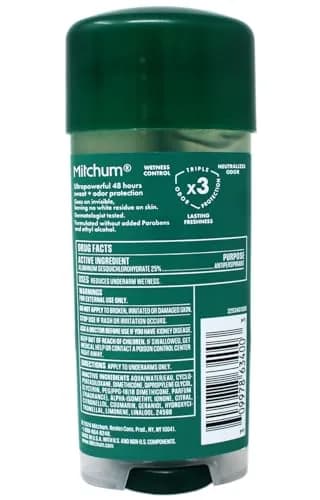 Mitchum Advanced Gel Anti-Perspirant & Deodorant, Mountain Air 3.4 oz (9-Pack) | All-Day Sweat & Odor Protection thumbnail 4