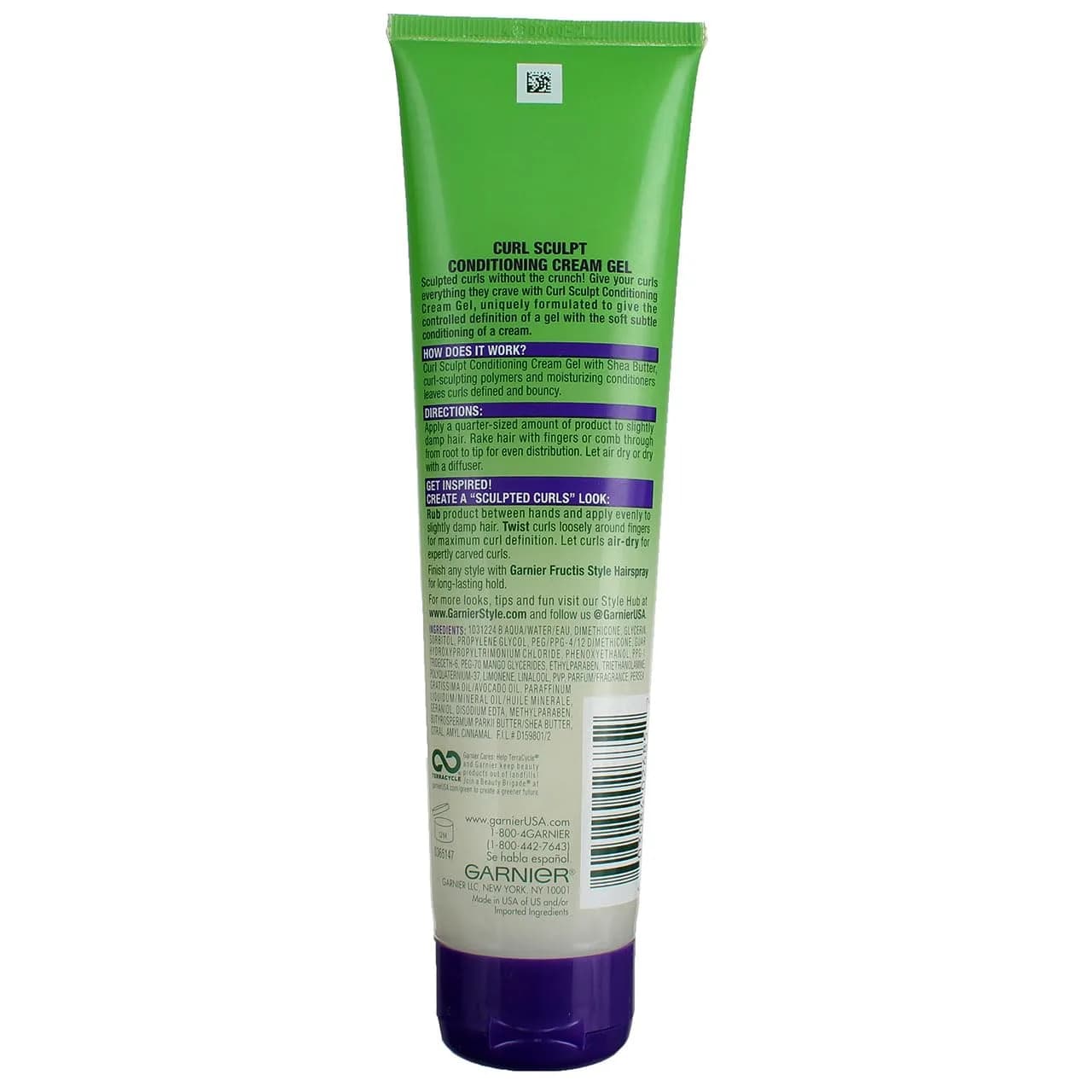 Garnier Fructis Curl Sculpt Conditioning Cream Gel 5 oz (150ml) Pack of 2 | Extra Strong Hold for Curly Hair - view 2